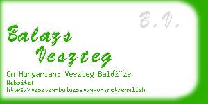 balazs veszteg business card